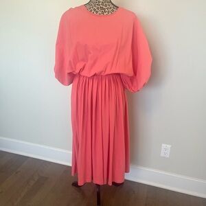 Zara Vibrant Coral dress